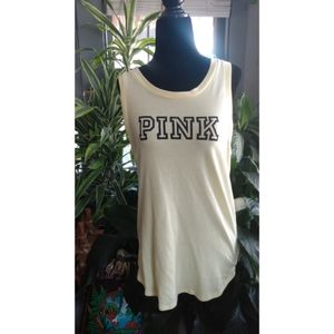PINK Open Back Tank Top